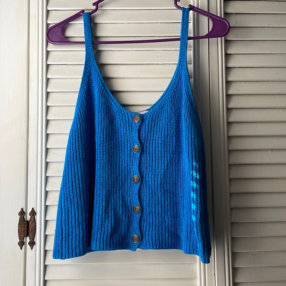 Pink Lily Knitted Tank Top
